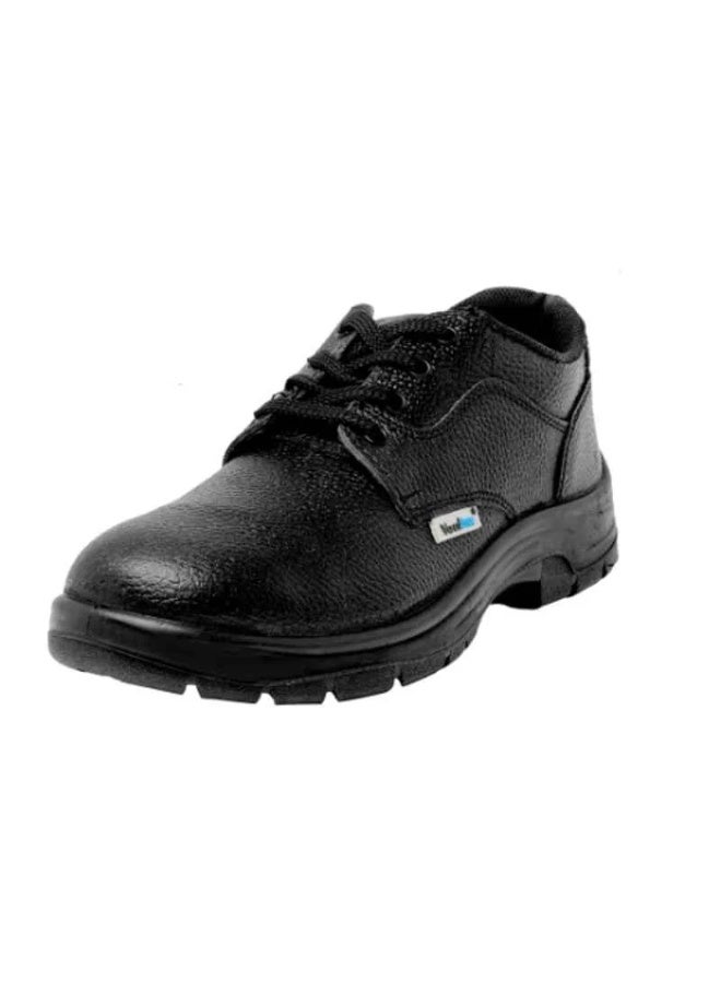 Vaultex LIT SBP Low Ankle Leather Safety Shoes - Black, Heavy quality material - Image 2